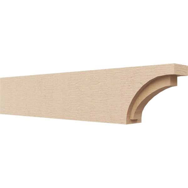 Ekena Millwork 2in. W x 4in. H x 20in. L Rivera Woodgrain TimberThane Rafter Tail, Primed Tan RFTUR02X04X20RIVRCPR - main